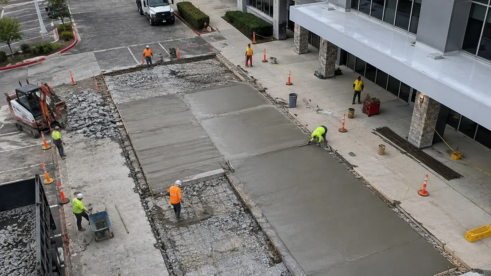 Concrete crack repair project setting in East Bendigo, Bendigo