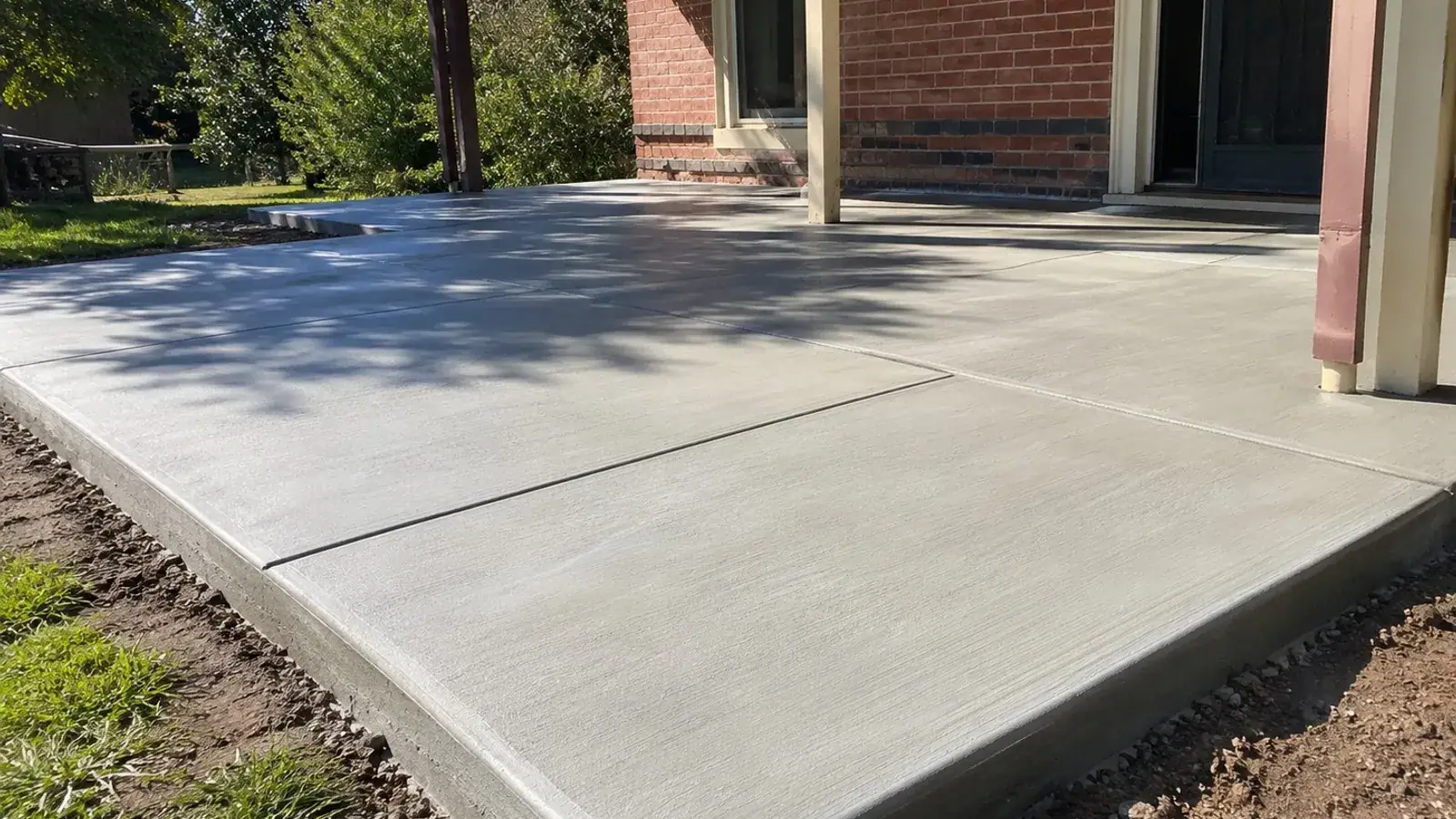 Concrete patio project setting in Epsom, Bendigo