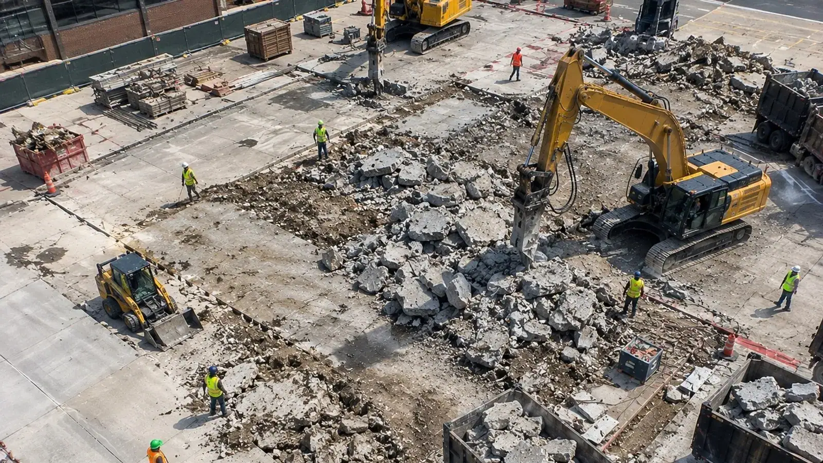 Concrete removal project setting in Bendigo