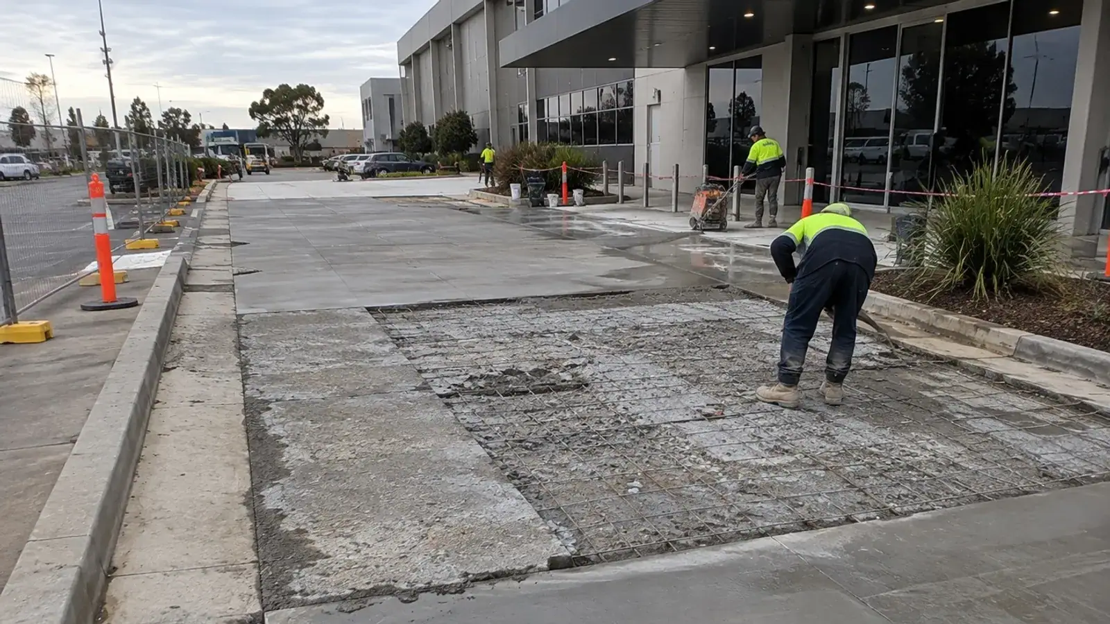 Concrete repair project setting in Kangaroo Flat, Bendigo