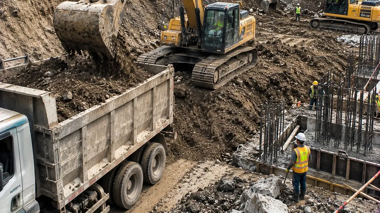 Excavation project setting in Jackass Flat, Bendigo