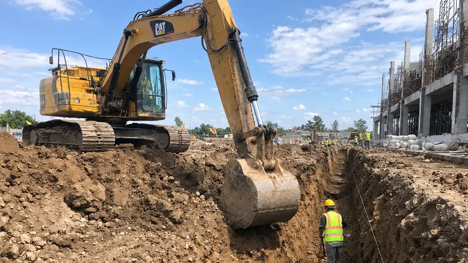 Trenching project setting in Axedale, Bendigo