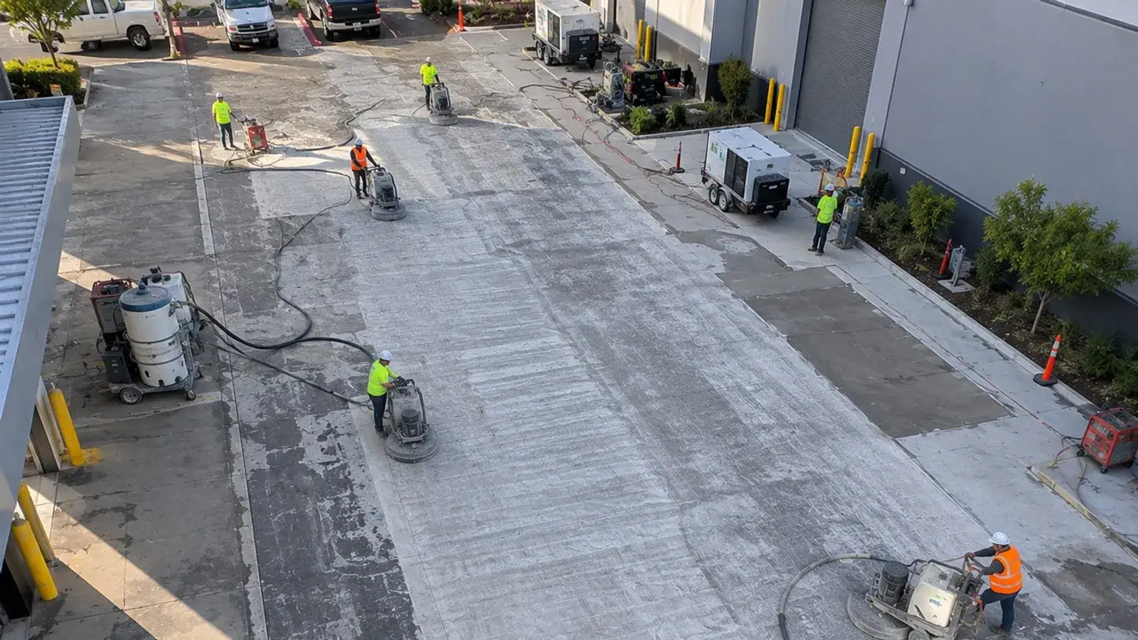 Concrete Grinding project setting in regional Victoria