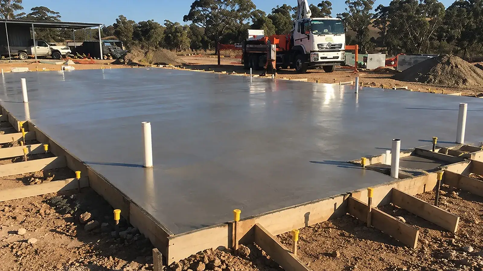 Concrete slab project setting in Junortoun, Bendigo