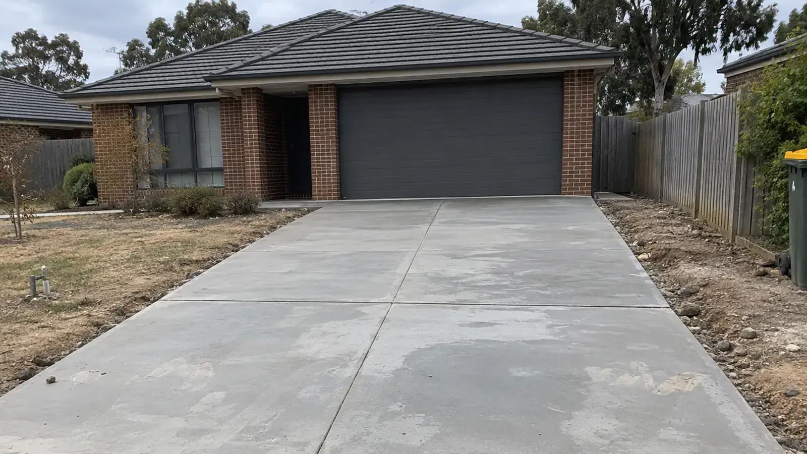 Bendigo Exposed Aggregate concrete project setting in regional Victoria