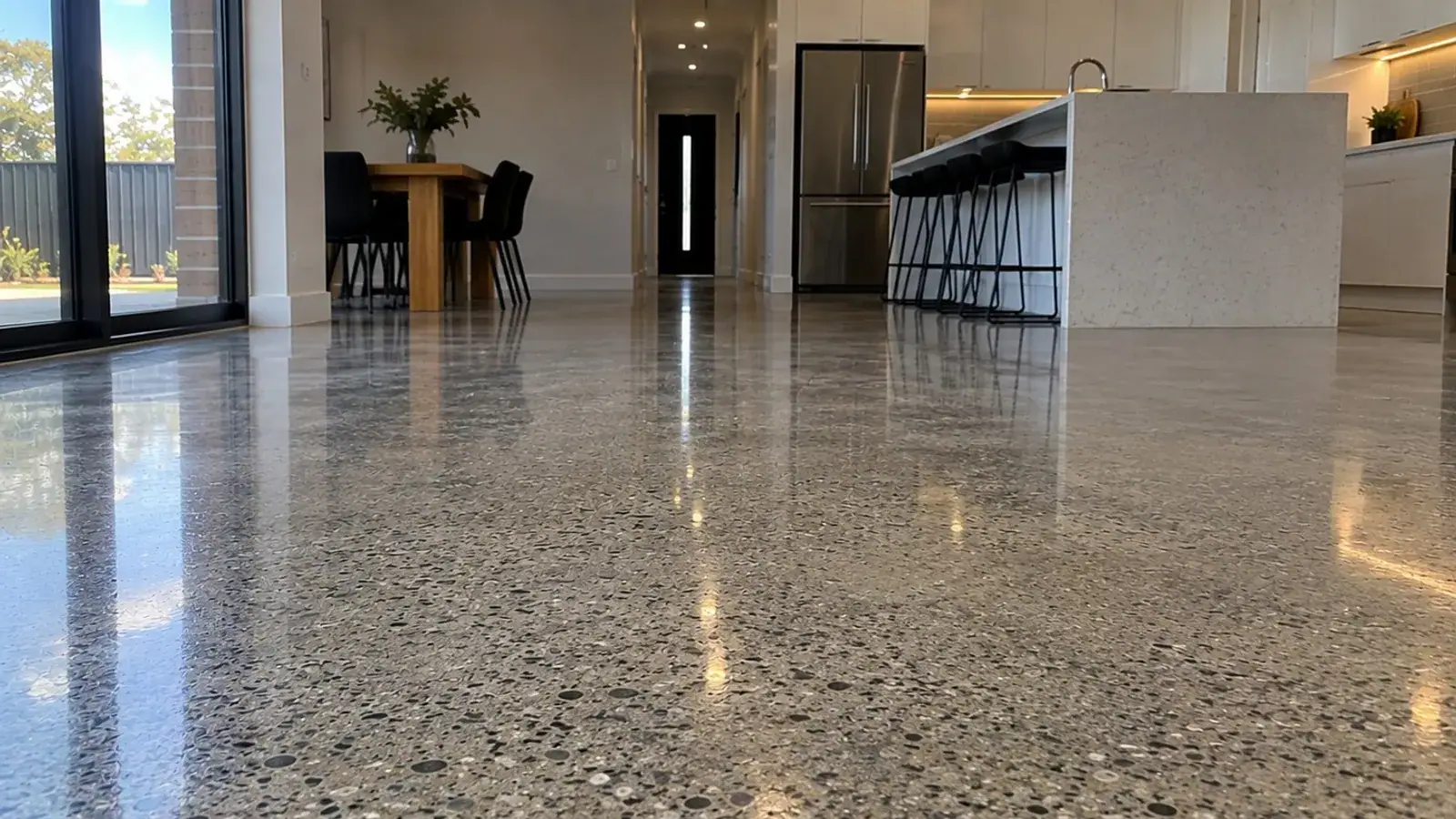 Polished Concrete project setting in regional Victoria